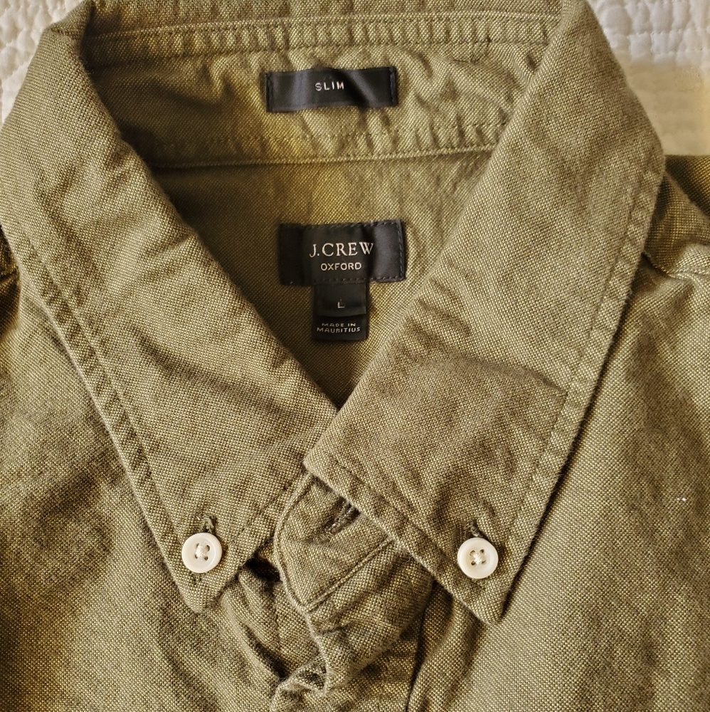 Slim fit L J. Crew oxford shirt